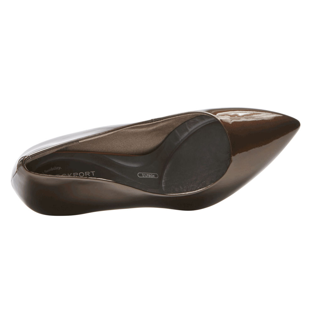 Pumps Rockport Mujer Mexico - Total Motion Valerie Luxe Marrom Oscuro - LGTIZ4962